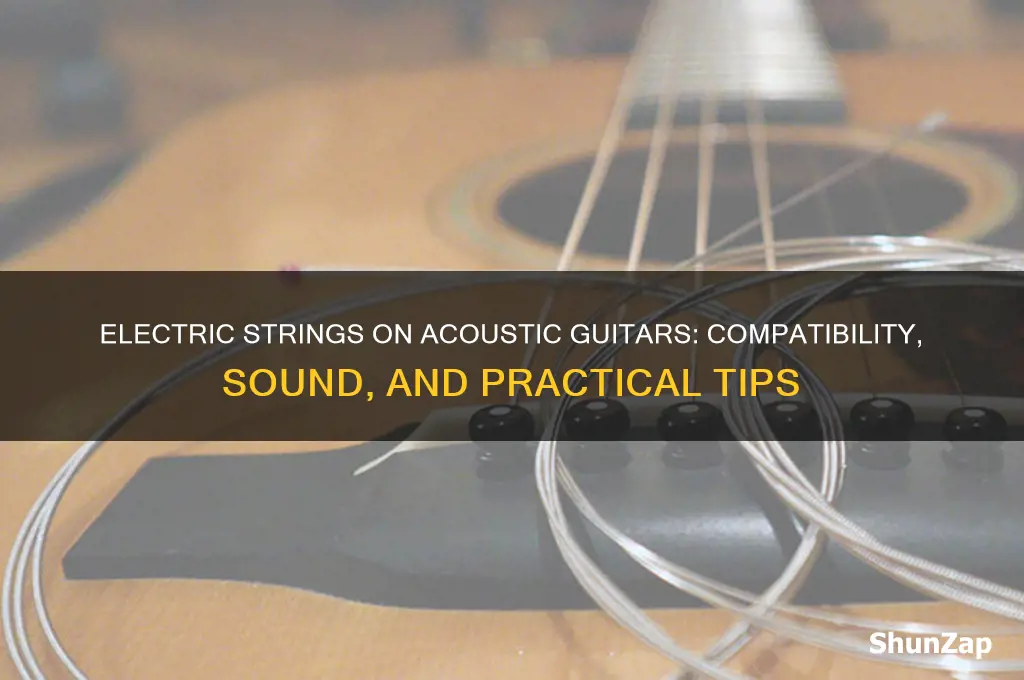 can you use electric guitar strings on an acoustic