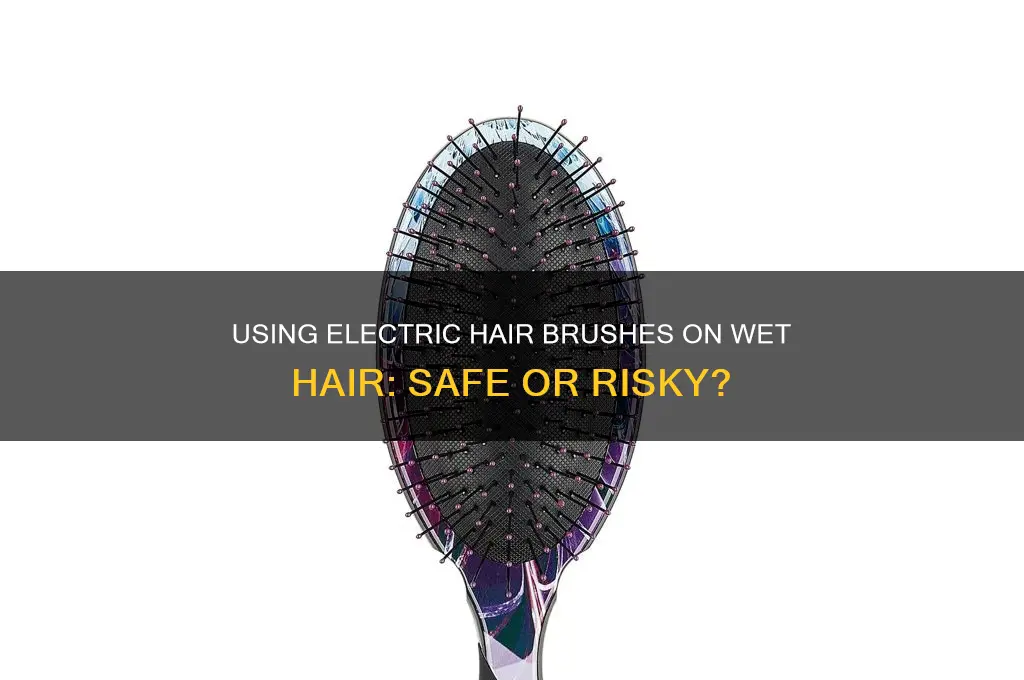 can you use electric hair brush on wet hair