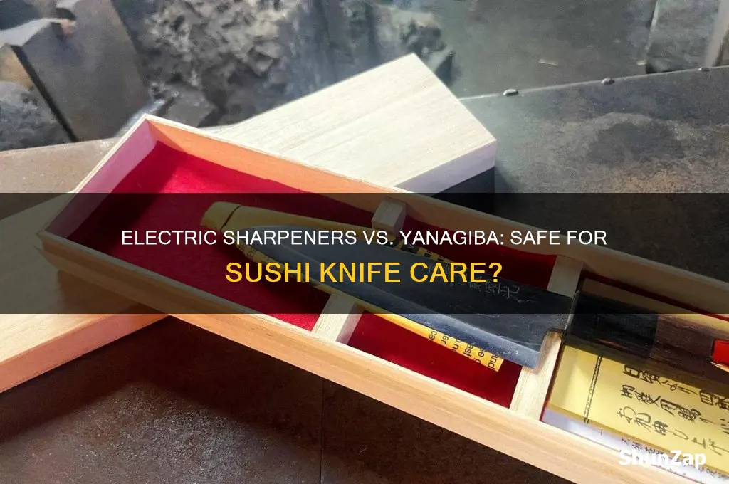 can you use electric knife sharpener for sushi knife yanagiba