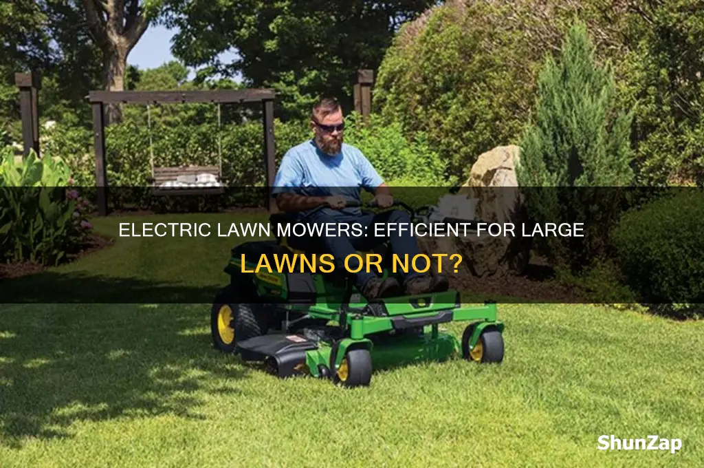 can you use electric lawn mower large lawn