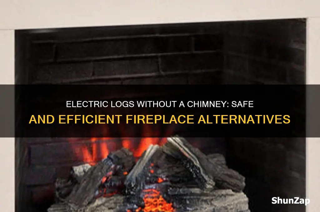 can you use electric logs without a chimney
