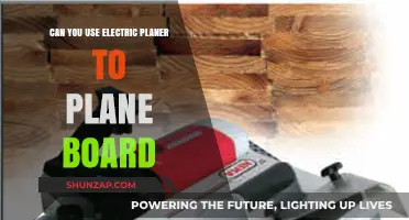 Using an Electric Planer to Smooth and Plane Wood Boards