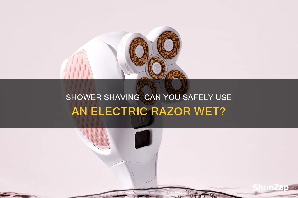 can you use electric razor in shower