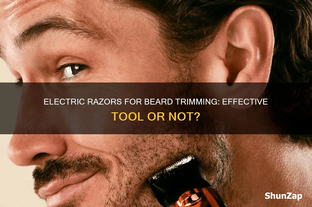 can you use electric razor to trim beard