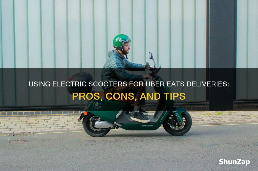 can you use electric scooter for uber eats