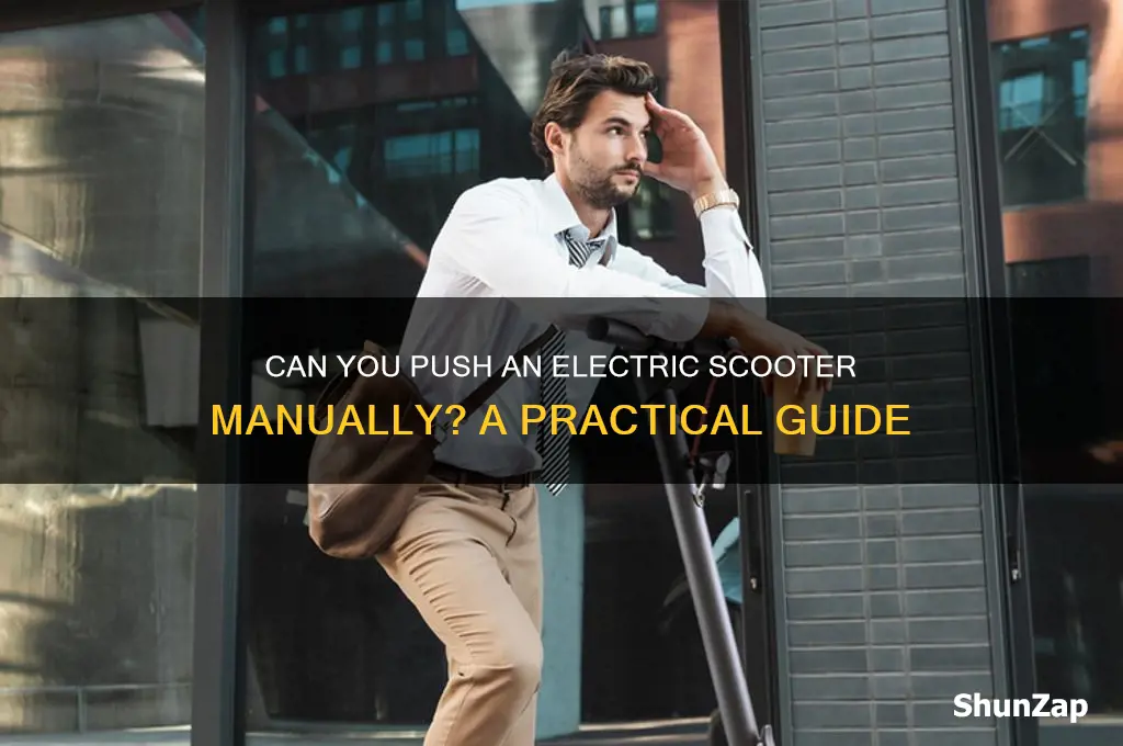 can you use electric scooter manually
