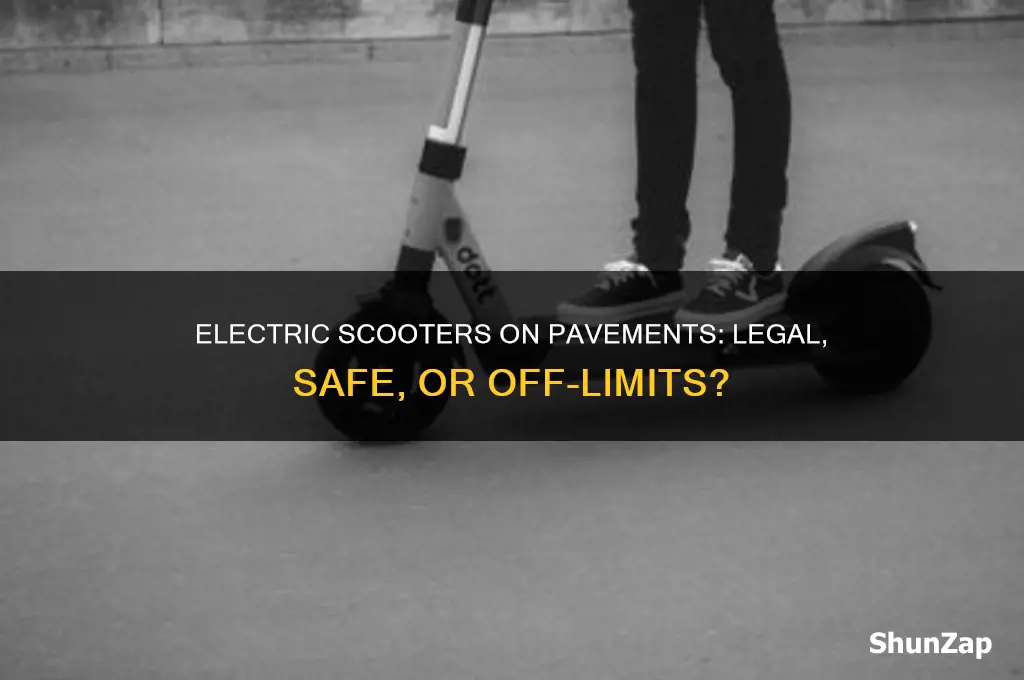 can you use electric scooter on pavement