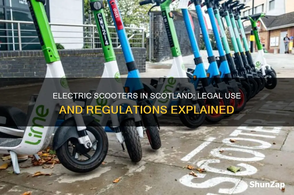 can you use electric scooters in scotland