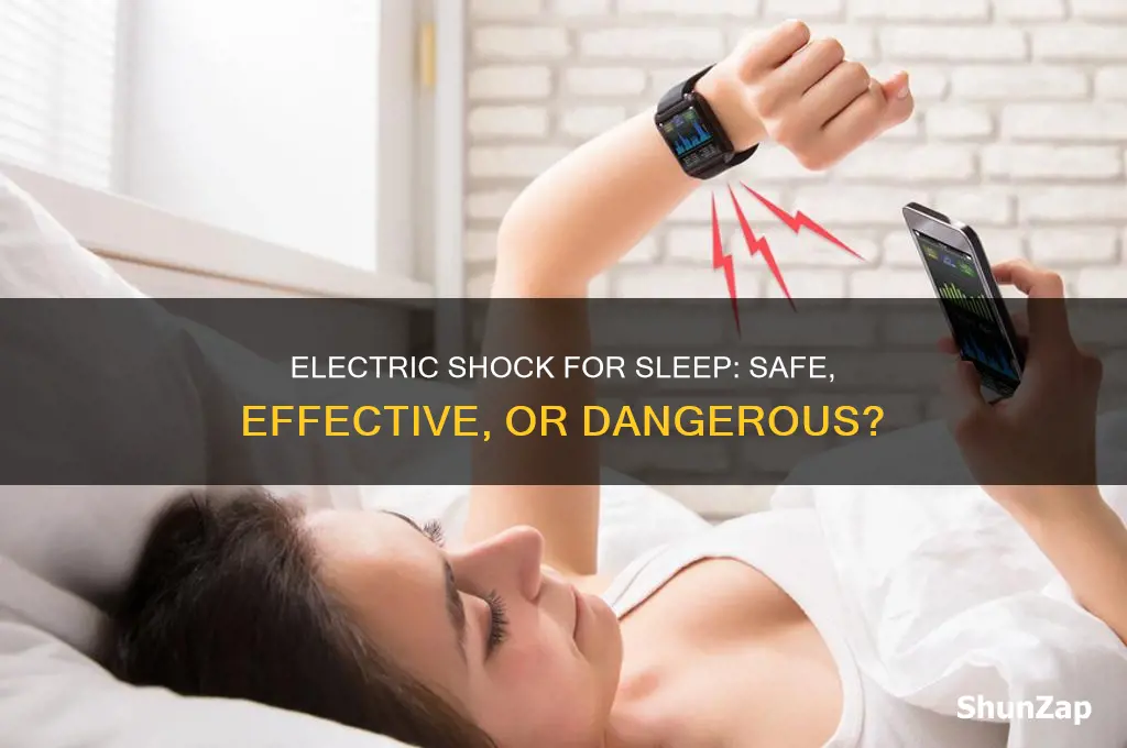 can you use electric shock to put someone to sleep