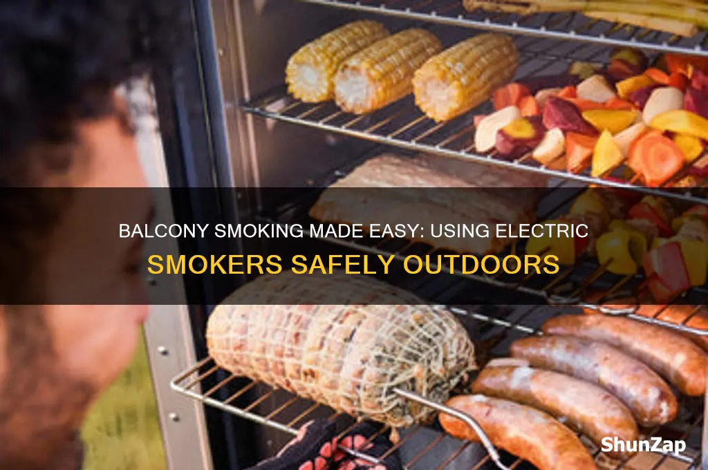 can you use electric smoker on balcony