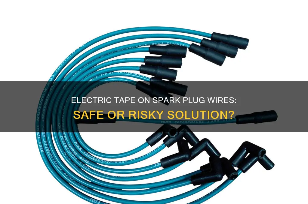 can you use electric tape on spark plug wire