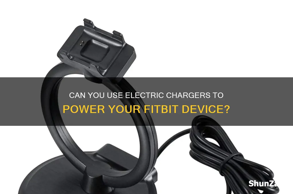can you use electric to charge a fitbit