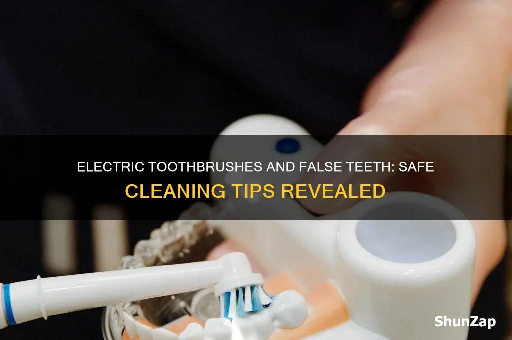 can you use electric toothbrush on false teeth