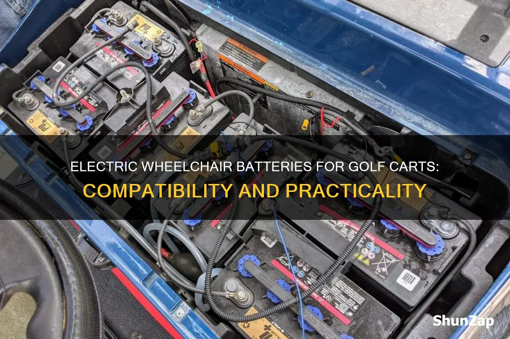 can you use electric wheelchair batteries on a golf cart