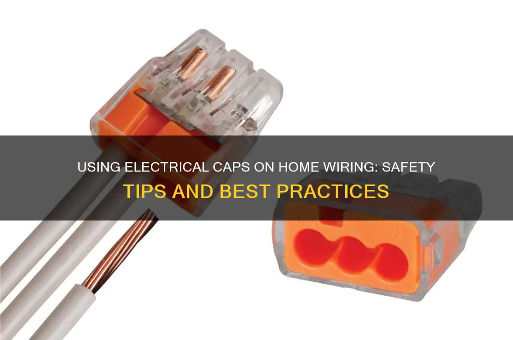 can you use electrical caps on home wiring