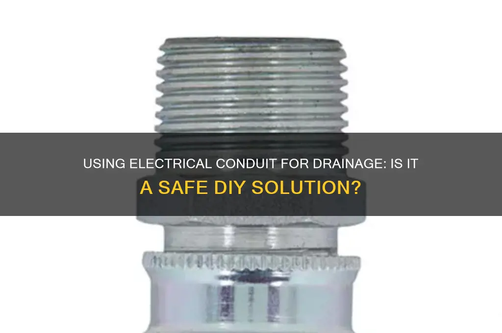 can you use electrical conduit for drain