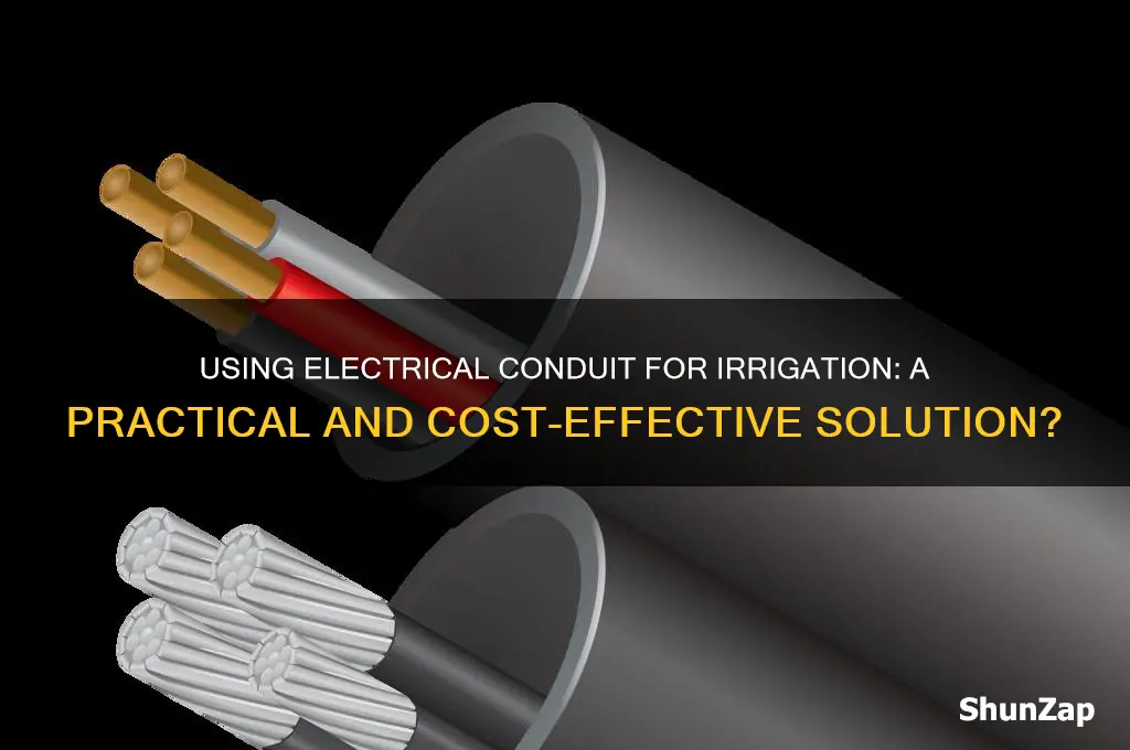can you use electrical conduit for irrigation