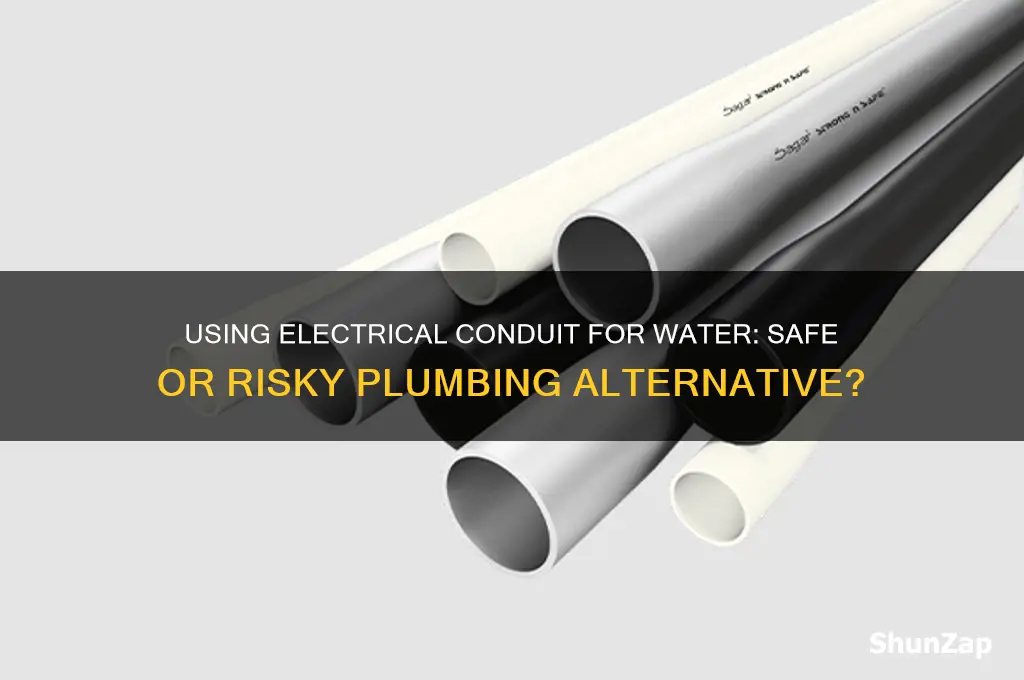 can you use electrical conduit for water