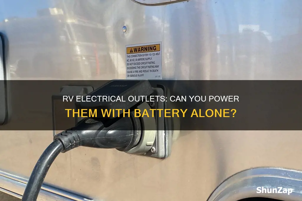 can you use electrical outlets in rv on batterypower