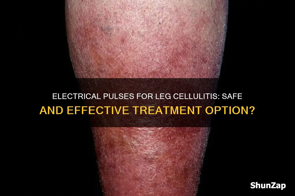 can you use electrical pulses on legs with celulitis