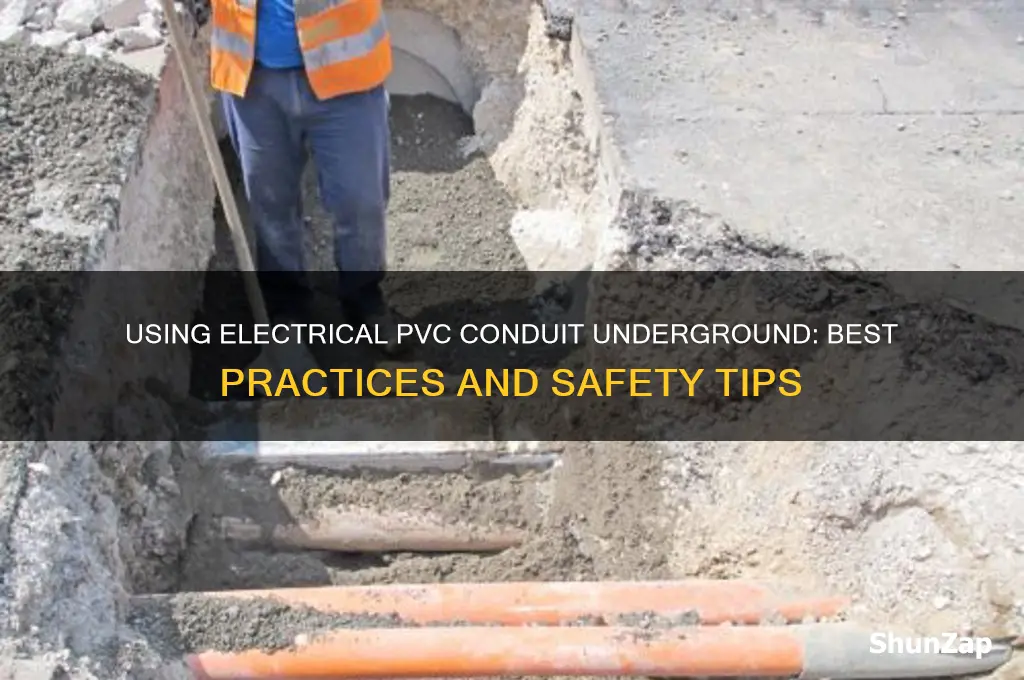 can you use electrical pvc underground