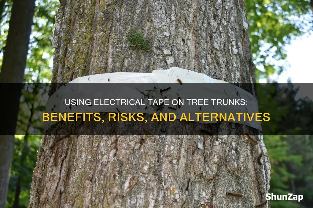 can you use electrical tape on a tree trunk