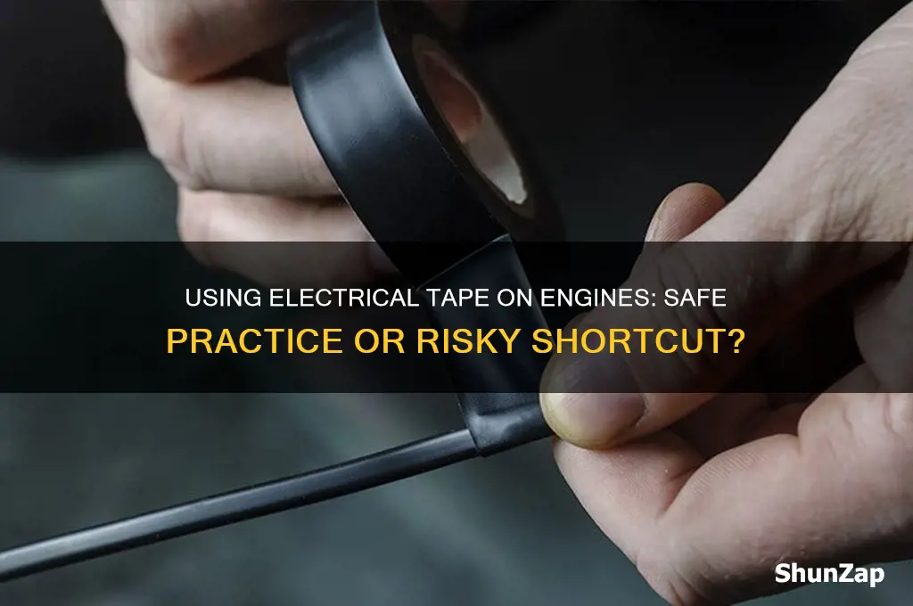 can you use electrical tape on an engine