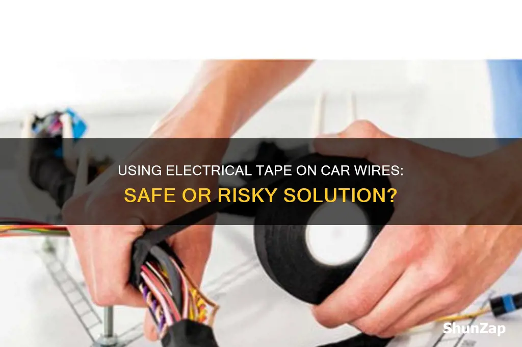 can you use electrical tape on car wires
