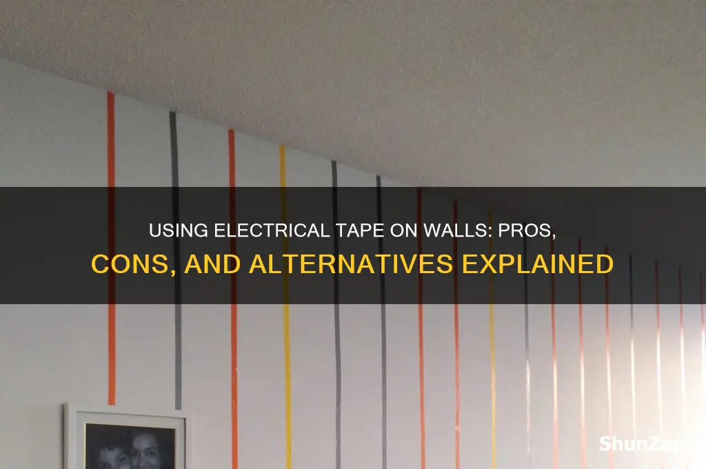 can you use electrical tape on walls