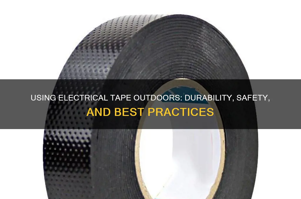 can you use electrical tape outdoor