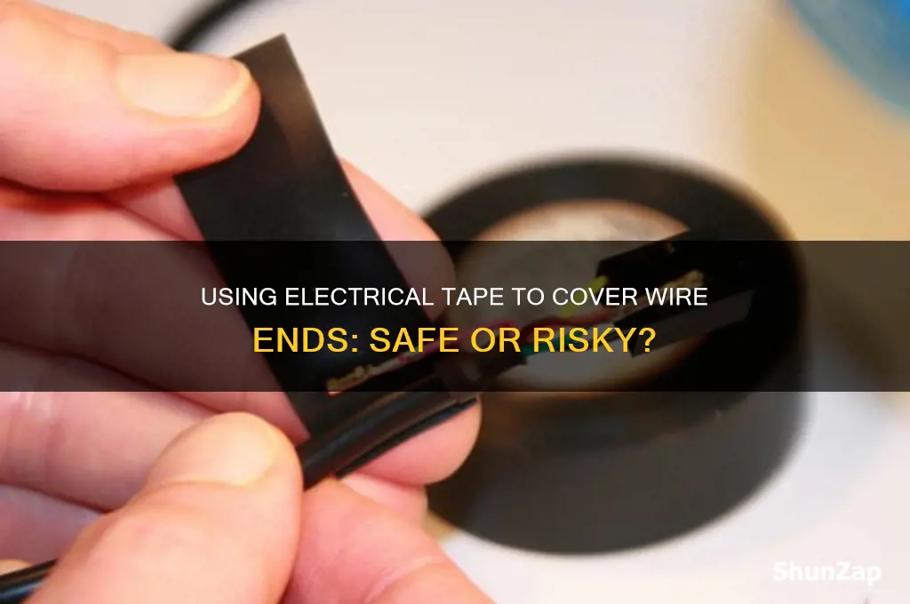 can you use electrical tape to cover ends of wire