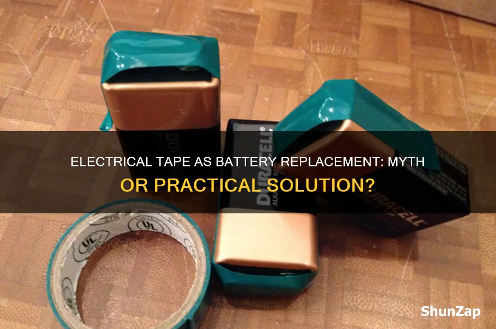 can you use electrical tape to replace batteries