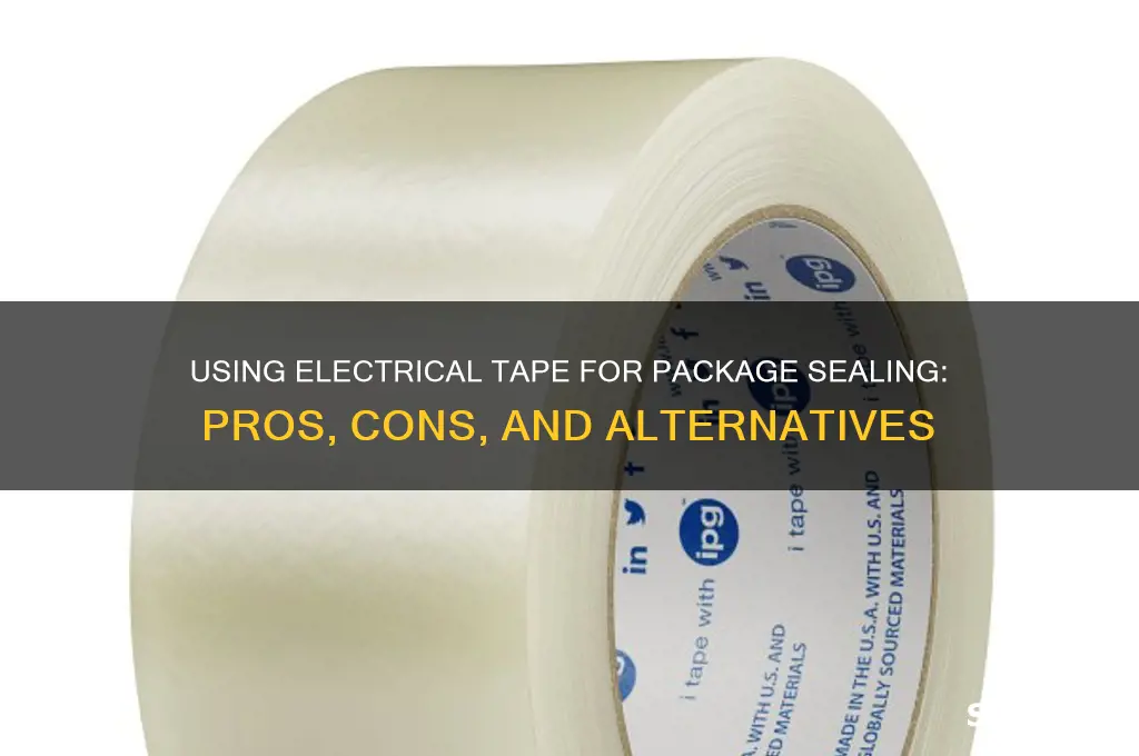 can you use electrical tape to seal a package