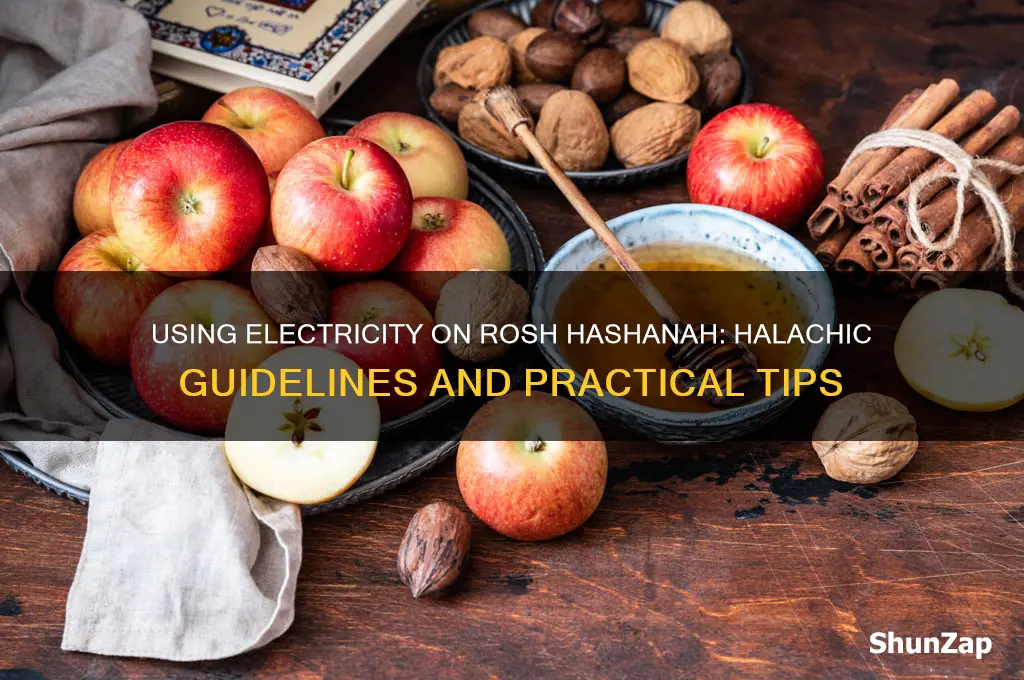can you use electricity during rosh hashanah