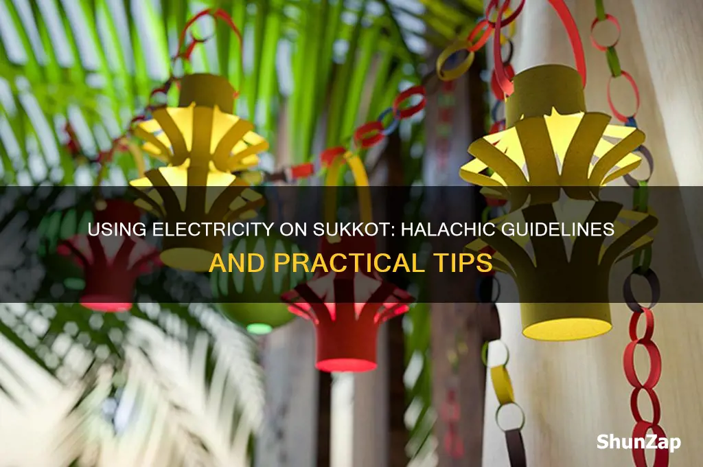 can you use electricity on sukkot