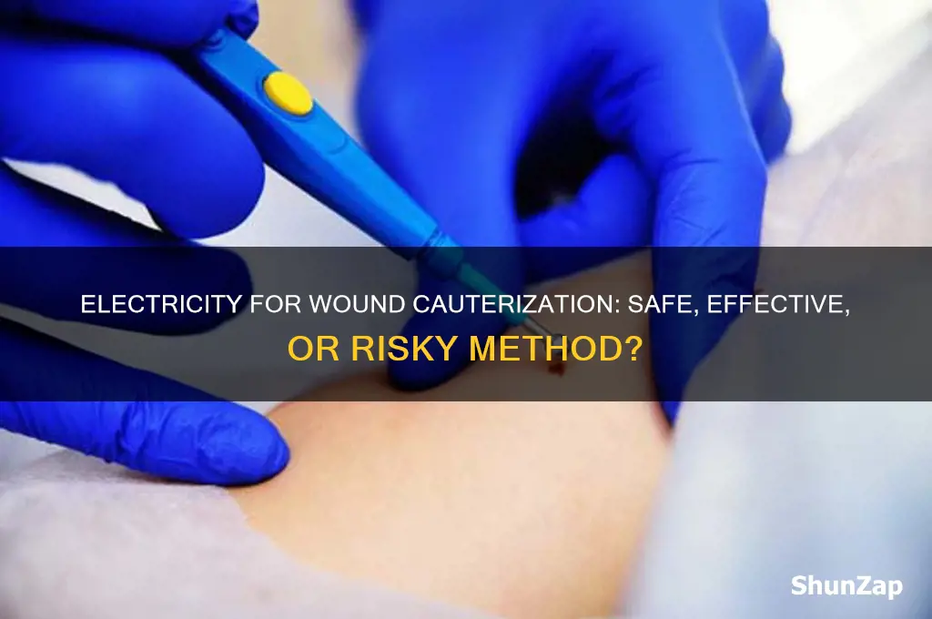 can you use electricity to cauterize a wound