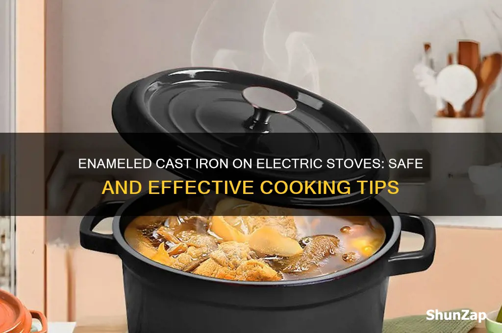can you use enameled cast iron on electric stove