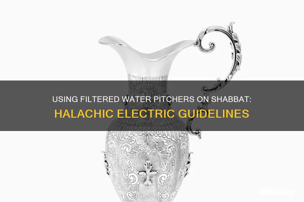 can you use filtered water pitcher on shabbat electric