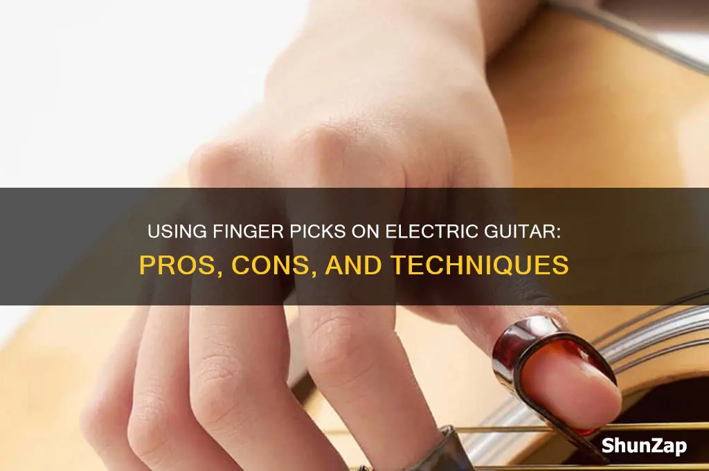 can you use finger picks on electric guitar