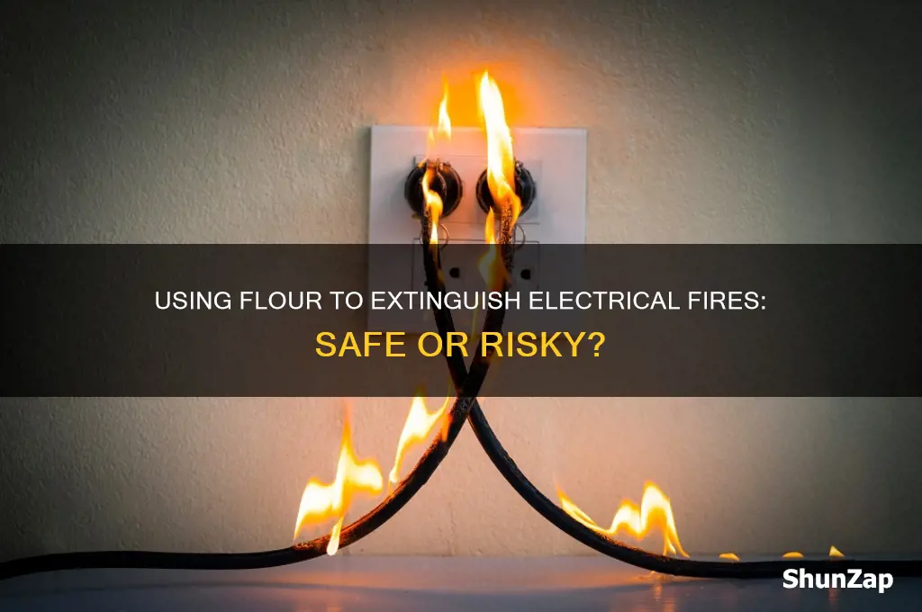 can you use flour to put out an electrical fire