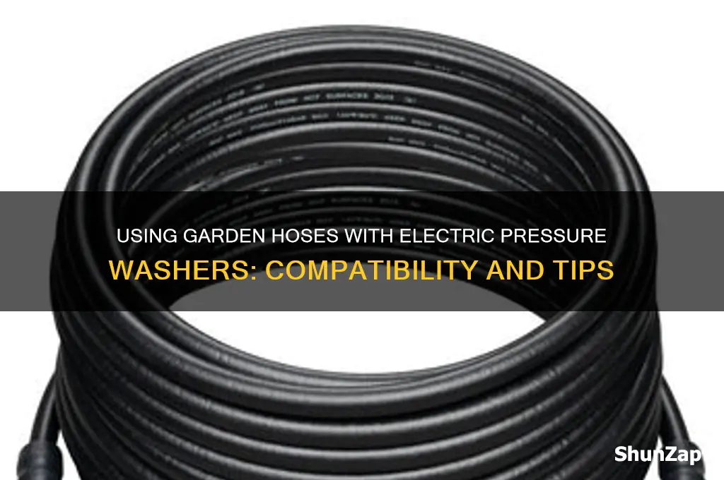 can you use garden hose with electric pressure washer