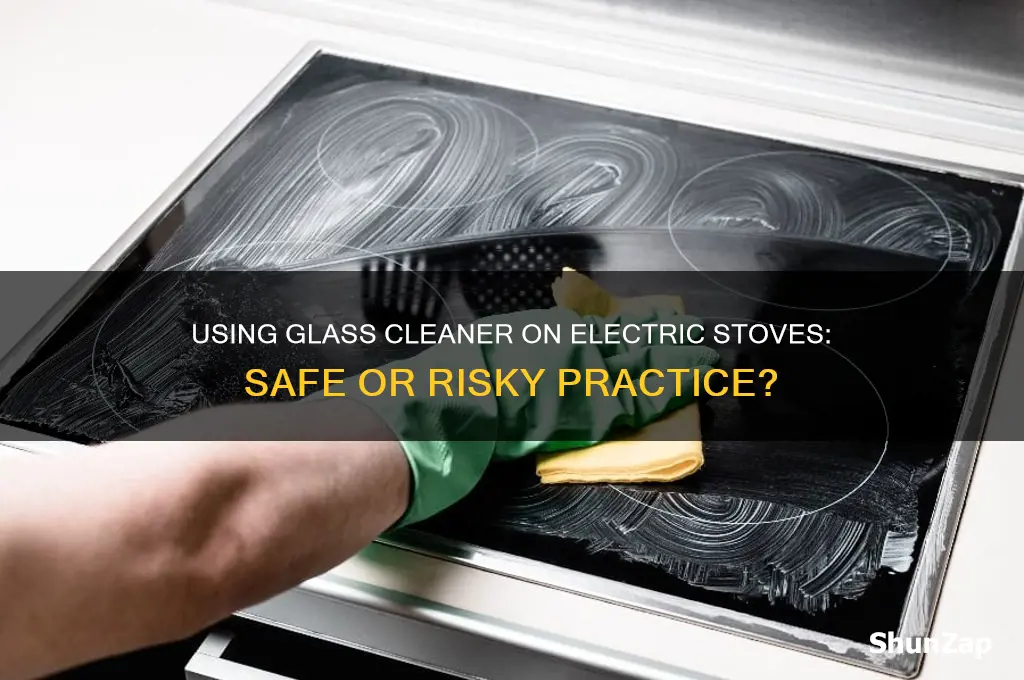 can you use glass cleaner on electric stove