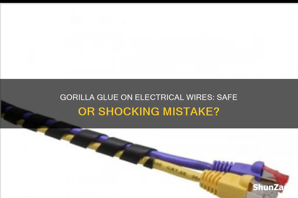 can you use gorilla glue on electrical wires
