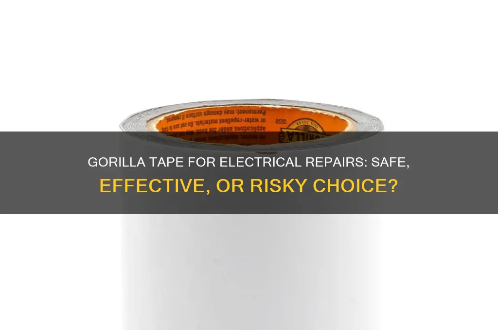 can you use gorilla tape for electrical