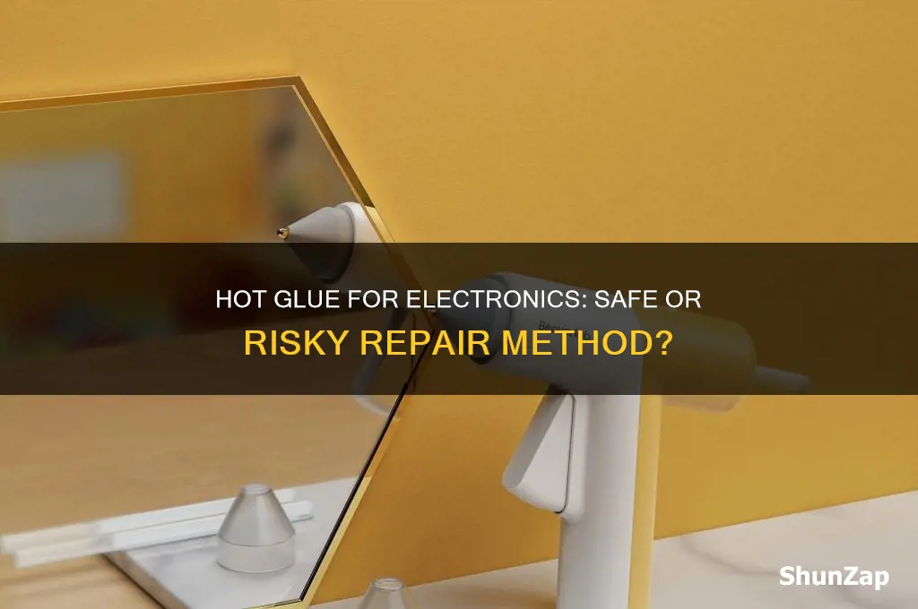 can you use hot glue to hold electrical components together
