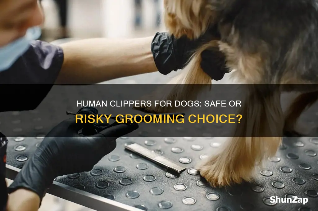 can you use human electric clippers on dog