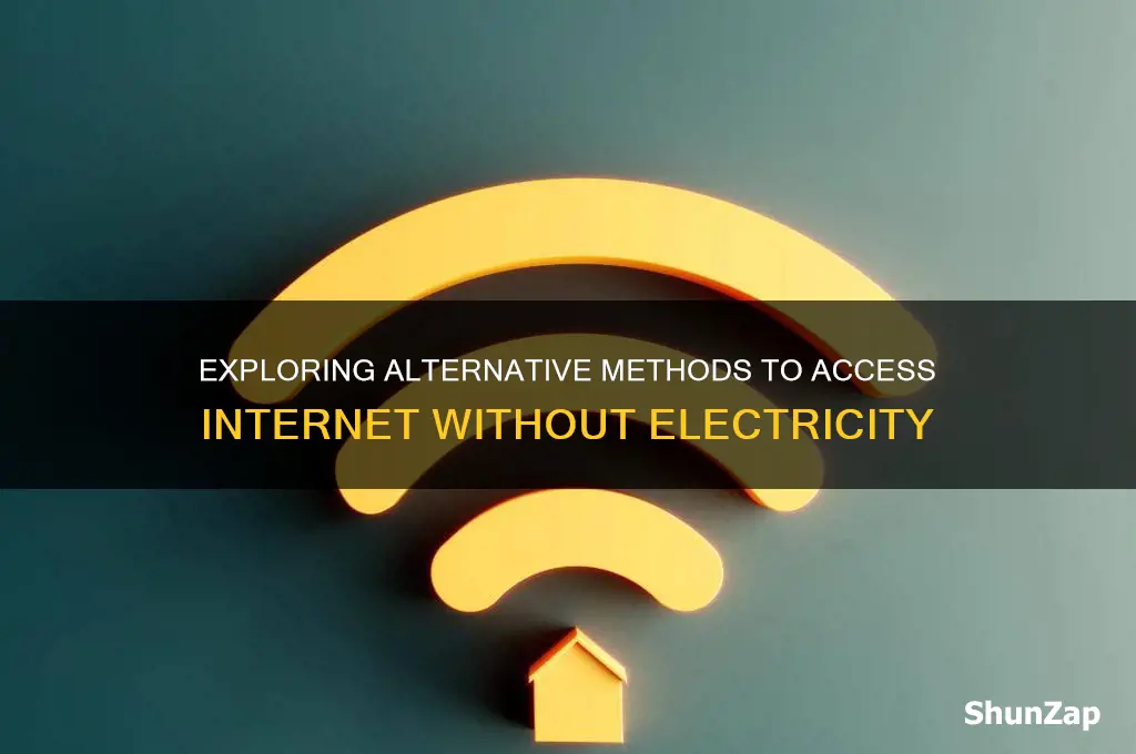 can you use internet without electricity