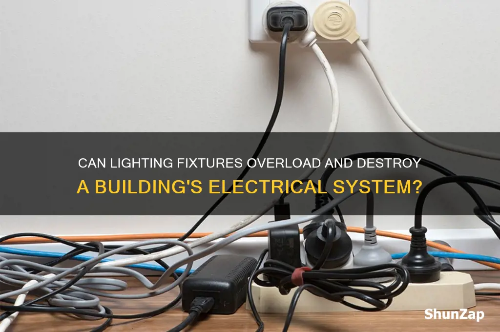 can you use lighting fixtures to destroy a building