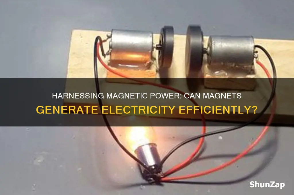 can you use magnets to create electricity