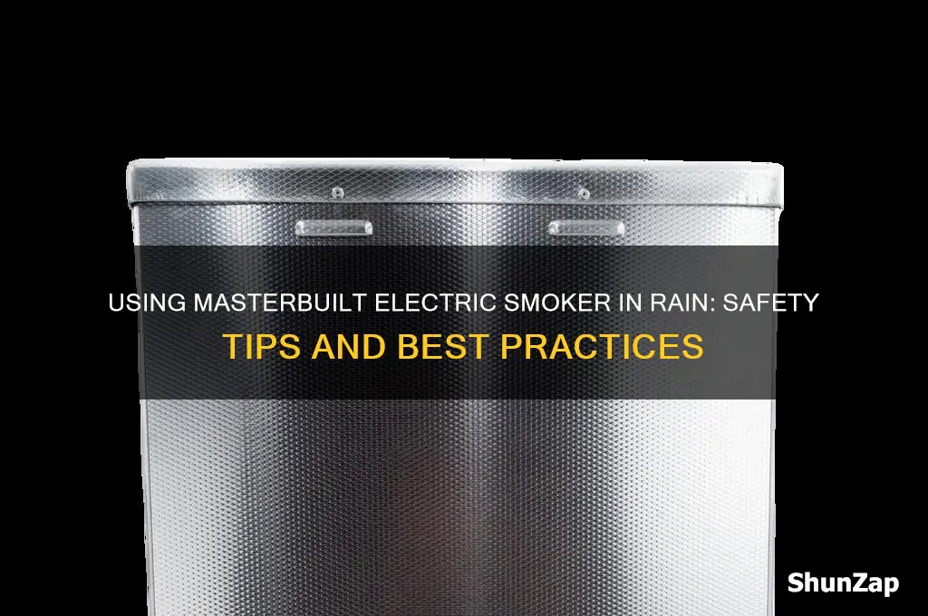 can you use masterbuilt electric smoker in rain